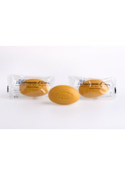 Savon galet jaune au Miel de Bretagne, parfum Sucre d'Orge, 25g