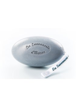 Savon cordelette gris, sel de Guérande, parfum Embruns, 200g