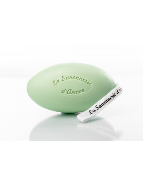 Savon cordelette vert, argile et huile d'amande douce, parfum Amande douce, 200g