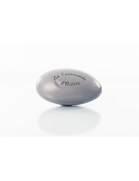 Savon galet gris, sel de Guérande, parfum Embruns, 125g